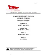 Cretors CMD25 Service Manual preview