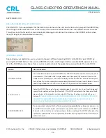 Preview for 6 page of CRH CRL GLASS-CHECK PRO GC3001 Operating Manual