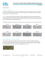 Preview for 7 page of CRH CRL GLASS-CHECK PRO GC3001 Operating Manual
