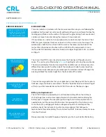 Preview for 15 page of CRH CRL GLASS-CHECK PRO GC3001 Operating Manual