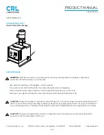 Предварительный просмотр 14 страницы CRH CRL SS96 Product Manual