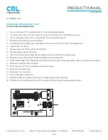 Предварительный просмотр 19 страницы CRH CRL SS96 Product Manual