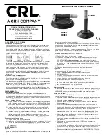 Preview for 3 page of CRH CRL W4950WBP Instructions Manual