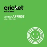 Cricket Alcatel APPRISE User Manual предпросмотр