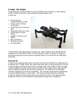 Предварительный просмотр 4 страницы Cricket Arduino Walking Robot Documentation