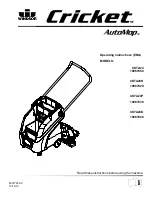 Cricket AutoMop CKTA24 Operating Instructions Manual preview