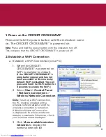 Preview for 9 page of Cricket Crosswave Getting To Know Manual