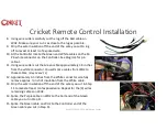 Предварительный просмотр 7 страницы Cricket ESV Installation Instructions And Wiring Diagram