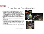 Предварительный просмотр 8 страницы Cricket ESV Installation Instructions And Wiring Diagram