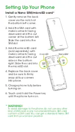 Preview for 3 page of Cricket Icon 2 Quick Start Manual