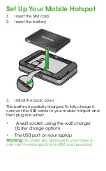 Preview for 3 page of Cricket Turbo Hotspot Quick Start Manual