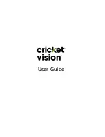 Preview for 1 page of Cricket Vision User Manual