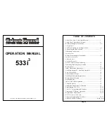 Предварительный просмотр 1 страницы Crime Guard 533i 3 Operation Manual