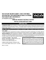 CrimeStopper CoolStart RS-1604TW1 Installation Instructions Manual preview