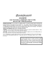 CrimeStopper CS-2005.FM Installation & Operating Manual preview