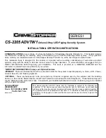 CrimeStopper CS-2205 Installation & Operating Instructions Manual preview