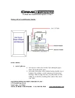 Предварительный просмотр 1 страницы CrimeStopper CS-5502 Wiring Instruction