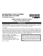 Preview for 1 page of CrimeStopper EZEE Start EZ-45DP Installation Instructions Manual