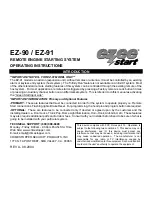 CrimeStopper Ezee Start EZ-90 Operating Instructions Manual preview