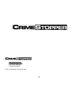 Предварительный просмотр 8 страницы CrimeStopper REVO-1 Series Instruction Manual