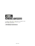 Preview for 8 page of CrimeStopper SecurView SV-6400 Installation Manual