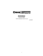 Предварительный просмотр 5 страницы CrimeStopper SecurView SV-6910 Installation Manual