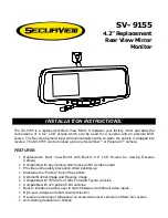 Предварительный просмотр 1 страницы CrimeStopper SecurView SV-9155 Installation Instructions Manual