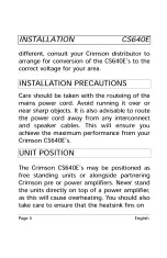 Предварительный просмотр 5 страницы Crimson CS640E Instruction Manual