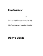 Предварительный просмотр 1 страницы Crisp Solutions UCommand UC-515 User Manual