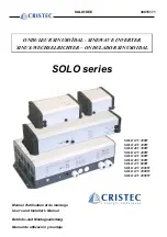 Предварительный просмотр 1 страницы Cristec SOLO 1000 User'S And Installer'S Manual