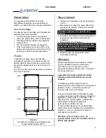 Предварительный просмотр 4 страницы Cristec SOLO 24V 2300W User And Installer Handbook