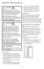 Preview for 3 page of Criterion CUF154WD1W Use & Care Manual