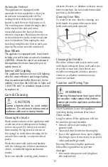 Preview for 11 page of Criterion CUF154WD1W Use & Care Manual