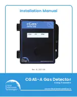 Preview for 1 page of Critical Environment Technologies CGAS-A Installation Manual