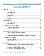 Preview for 3 page of Critical Environment Technologies cGas Detector Installation Manual