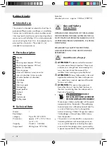 Предварительный просмотр 6 страницы Crivit Beach 86426 Operation And Safety Notes