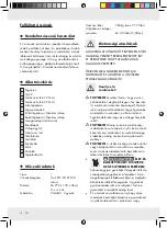 Предварительный просмотр 16 страницы Crivit Beach 86426 Operation And Safety Notes