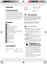 Предварительный просмотр 21 страницы Crivit Beach 86426 Operation And Safety Notes