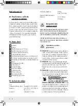 Предварительный просмотр 32 страницы Crivit Beach 86426 Operation And Safety Notes