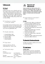 Preview for 21 page of Crivit 104155 Operation And Safety Notes