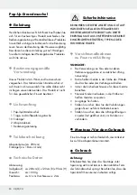 Preview for 24 page of Crivit 104155 Operation And Safety Notes