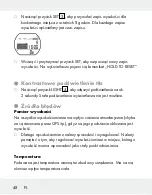 Предварительный просмотр 48 страницы Crivit 110778 Operation And Safety Notes