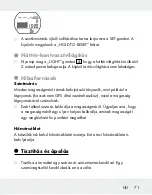 Preview for 71 page of Crivit 110778 Operation And Safety Notes