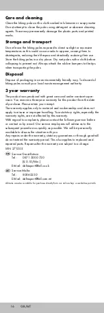 Preview for 16 page of Crivit 271503 Instructions For Use Manual