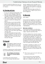 Preview for 11 page of Crivit 273040 Operation And Safety Notes