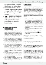 Preview for 45 page of Crivit 273040 Operation And Safety Notes