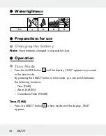 Preview for 56 page of Crivit 275275 Operation And Safety Notes