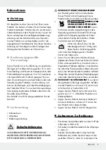 Предварительный просмотр 17 страницы Crivit 280075 Operation And Safety Notes