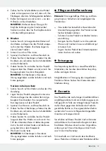 Предварительный просмотр 9 страницы Crivit 282674 Operation And Safety Notes