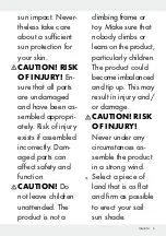 Preview for 5 page of Crivit 291566 Assembly And Safety Advice